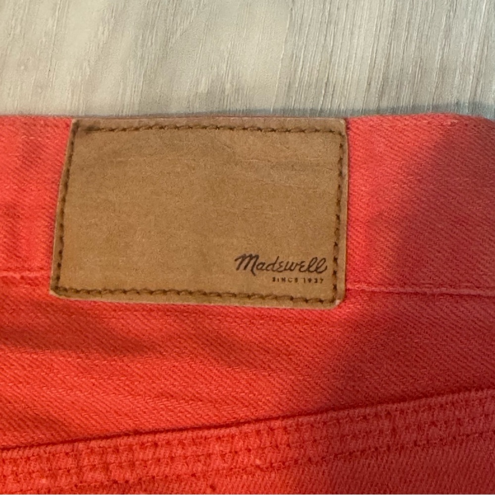 Madewell orange cutoff shorts size 25 red denim shorts - Picture 6 of 12